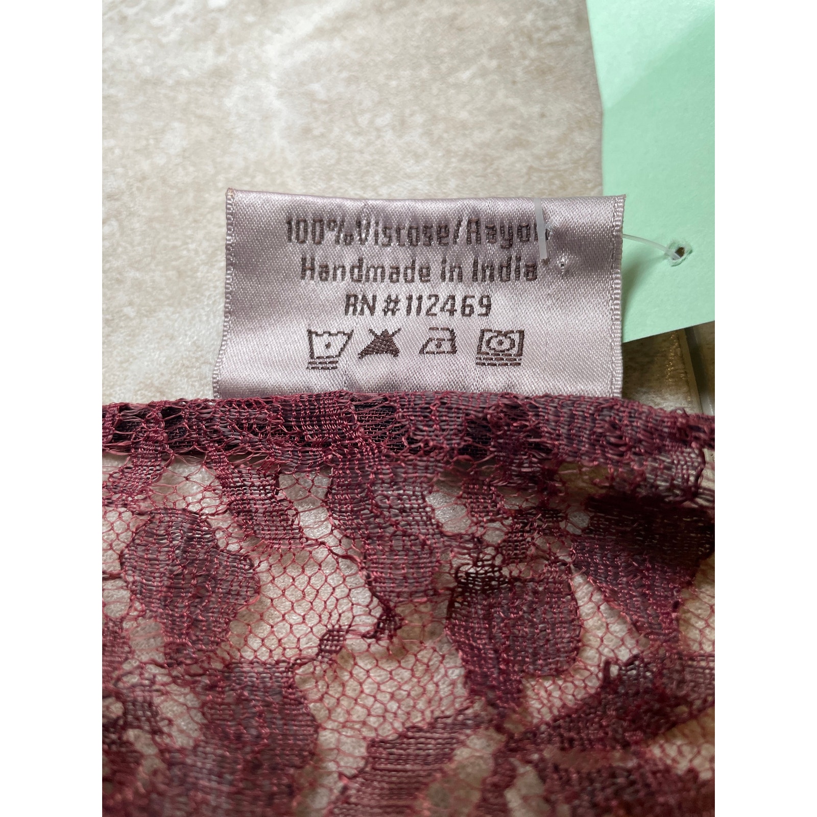 New Holy Clothing Tamara Maxi Burgundy Red Lace Rare Retired Dress 2x Overdress — image 6 of 8
